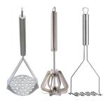 DreamBasket Stainless Steel Mathani & (Pack of 2 ) Potato Masher for Kitchen