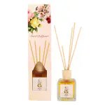 Sugandhim Reed Diffuser Blaze, 1 x 100ml & 5 Reed Stick, Non Alcoholic, Living Room, Washroom, Bedroom, Study Table, Office, Gifting Set, Easy To Use, Chemical Free, Mood Lifter, Pleasant Fragrance