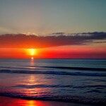 Love Creation 12x18 Size poster print for creative wall art- serenity-sunset-print-10373(Non Sticker)