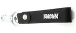 Blue Aura Yamaha Black Leather Logo Keychain
