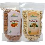 Farmbean Dry Fruits Combo Pack of 2-450 Gms| Almond 200gms, Cashew 250gms| Healthy Sweet Treats| Rich in Calcium, Antioxidant, Fibers and Vitamin K | Vegan, Non-GMO & No Preservatives