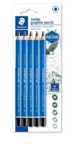 STAEDTLER Mars Lumograph Jumbo (Thick) 8B, 6B, 4B, 2B, HB Graphite Pencils