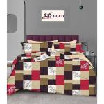 ZOWWI Double besdsheet printed set|Colour:-PURPLE