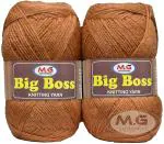 M.G Enterprise Wool Yarn, Chirag tres Brown 600 Grams.