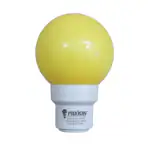 Mixkin LED Night Bulb 0.5W B22 Color-Yellow Deco Mini (Pack of 6)