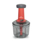 CLASSY TOUCH Manual Hand-Press Food & Vegetable Chopper with Lock/Unlock System (PEACH)(850 ML)