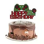 Festiko 13 Birthday Decorations For Boys Green Video Game Controller 13 Birthday Cake Topper For Boy Him Gamer Happy 13Th Birthday Cake Decorations Gaming Theme
