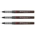 Rotring 0.2mm Line Thickness Tikky Graphic Fineliner Black Pigment Liner | 3 Pieces | Lightfast And Waterproof Ink | Ideal for Long Life Drawings Sketching | Non-Refillable