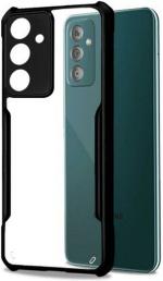 XOVO Back Cover for Samsung Galaxy F13, SAMSUNG Galaxy M13 4G, SAMSUNG Galaxy F13, Samsung Galaxy M13 4G (Transparent, Dual Protection, Pack of 1)