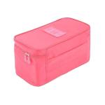 House of Quirk Multifunctional Socks Underwear Bra Organizer Case Travel Storage Bag - Peach