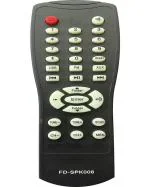 NixGlobal FD-SPK006 Remote Compatible with F&D HOME THEATRE MULTIMEDIA SYSTEM Remote Controller (Black)