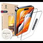 IQShield (2 Pack) Sapphire Coating Shield for iPhone 15 Plus Screen Protector Guard [10X Military Grade Shatterproof] Tempered Glass Protector for iPhone 15 Plus, [6.7