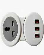 PINDCO Premium Extension Cord and Extension Board: Powering Your Devices with Safety and Efficiency(White)