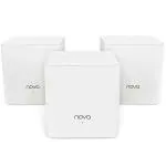 Tenda MW3 White Whole Home Mesh Wi-Fi System, Dual Band AC1200 Router Replacement for Smart Home, 3000 sq.ft Network Coverage (Pack Of 3)
