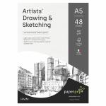 Paper Pep White A5 Sketching & Drawing Paper 90 gsm (Pack of 48)