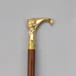 Royal Handicraft Walking Stick Cat Shaped Handle Wooden Cane