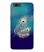 BHAI COVER Oneplus 5 , 1+5 Polycarbonate Lord Krishna Peacock Father Stylish Designer 3D Printed Mobile Phone Back Cover