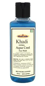 Khadi Herbal Aqua Cool Face Wash for All Skin Types Face Wash For Men 210 ml
