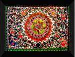 Saf Sanfk33420 Black Madhubani Art Wall Décor Painting - 14 X 11 Inch (Pack Of 1)