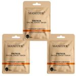 Mancode Papaya Facial Sheet Mask | Facial Sheet Mask for Men & Women | Daily Glow Sheet Mask for Glowing & Hydration | Promotes Soft & Smooth Skin| Cleanse the skin| With Korean Formula | For All Skin types | Travel friendly | Sheet mask 25gm Pack of 1