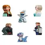 Festiko Frozen Character Theme Paper Cutouts For Kids, Frozen Character Theme Birthday Decoration Supplies, Return Gifts For Kids, Frozen Character Cutouts (Set Of 48 Pcs)