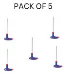 VTH 1.5mm Two Way Hex Key With Handle | For Home and Industrial Use Allen Key Set (Pack of 5)