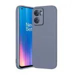 Rakulo For Oneplus Nord Ce 2 Liquid Silicone with Camera Protection Back Cover Case (Lavander)