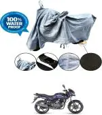 RONISH Waterproof Two Wheeler Cover for Bajaj (Pulsar 150, Grey)