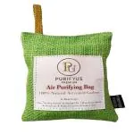 Purifyus Premium Activated Carbon Air Purifying Bag | Natural Odor Absorber for Clean and Fresh Indoor Air I Light Green I 200 gram