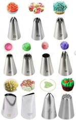 Bulky Buzz Best of Baking Steel Baking Tools Set, pack of 11 (2D Nozzle, 1M Nozzle, 853 Nozzle, 2F Nozzle, 172 Nozzle, 6B Nozzle, 1Am Nozzle, 123 Nozzle, 127 Nozzle, Leaf Nozzle, Grass Nozzle)