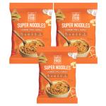 The. SuperFood. Factory Instant Noodles (255g) Chilli Garlic | No Maida | No MSG | High Protein | High Fiber | Cholesterol Free | Not Fried | Korean noodles | Ramen | Healthy (85gm x 3 )