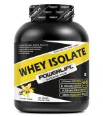 PowerLift Whey Isolate Sugar Free [2kg, vanila ] 27G protein, 6.1G BCAA, 4.5G Glutamine | Raw Whey From USA | with Digezyme blend | added Multivitamins & Minerals, easy Mixability & Builds Lean Muscle, whey protein isolate.
