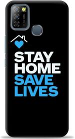 Swagr Black Plastic Shock Proof Back Cover For Infinix Smart 5A