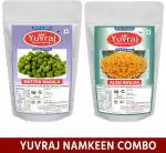 Yuvraj Green peas matar ( fried ) and Aloo Bhujiya Bikaneri Combo pack ( 400 gm x 2 )