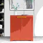 Nilkamal Freedom Mini Small Plastic Storage Cabinet (Bright Red & Yellow)