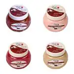 Pink Plums Red Wine Facial Kit With Gel Scrub, Massage Cream, Face Gel, Face Pack, 250 Ml (Set Of 4)