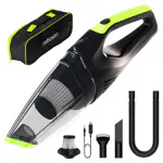 Roboson VC201 Handheld Cordless Vacuum Cleaner for Home and Car Mini Portable Vacuum with Powerful 6 kPa Suction for Dust & Pet Hair Removal, Rechargeable and Wireless Wet/Dry Cleaner for Bed and Sofa