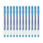 uni-ball Signo UM-100 0.7 mm Gel Pens, Light Blue Ink, Pack of 12