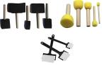 FRKB Sponge Brush Combo Set of 13pc for Painting, Art and Craft Projects