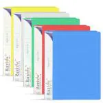 Shuban Transparent Report File Folder with Plastic Clipboard Folder A4 Size Presentation Folder for Certificates Document Organizer (10 Pcs -Mix Color)