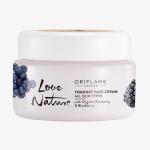 ORIFLAME-love nature yoghurt face cream for all skin types | with organic blueberry and black berry