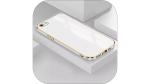 Rakulo Iphone 6s Electroplated Chrome 6D Back Case Cover |Camera Protection|Shock Proof|Slim Fit (White)