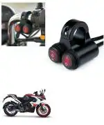 Qiisx 12V Handlebar Motorcycle Double Control Switch 7/8'' 22mm Motorcycle Switch Handlebar Headlight Fog Spot Light Dual on Off Switch for Bajaj Pulsar RS 200