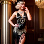 Love Creation 12x18 Size poster print for creative wall art- portrait-of-a-charismatic-woman-in-a-glamorous-flapper-dress-laughing-and-dancing-among-the-glittering-chandeliers-of-a-1920s-speakeasy-08580185-8085-42ec-b2cd-36038be8f7ac-1(Non Sticker)