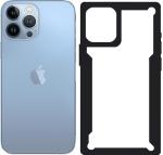 CarryWrap Back Cover for Apple Iphone 13 Pro (Black, Transparent, Hard Case, Pack of: 1)