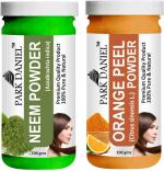 Park Daniel Pure And Natural Neem Powder And Orange Peel Powder, 100 G Each (Combo Of 2) |Hair Care|Dandruff Control hair Powder|Healthy Strong Hair Mask
