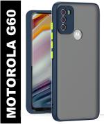 KWINE CASE Motorola G60, Motorola Moto G60 Blue Rubber Back Cover