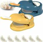 CRACK 2 in 1 Dumpling Maker Ghughra Momos Maker Machine, Dumpling Skin Press Mould for Gujiya Ghughra Momos Making,Dumpling Maker Mould Machine, Kitchen Dumpling Making Tool with Dumpling Puri Maker