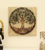 vedas Tapni Tree Wall Decor Hanging & Wall Mounted Sculpture Home Decor on Board