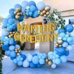 SPECIALYOU.IN Blue Naming Ceremony Decoration kit , Baby Name Revealing Decoration items ,Baby naming ceremony decoration items for boys ,Naming ceremony backdrop ,Namkaran ceremony decoration - 63pcs